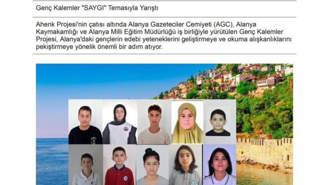 8.Sınıf öğrencimiz Zeynep SÖZER okulumuzu en güzel şekilde temsil etti.